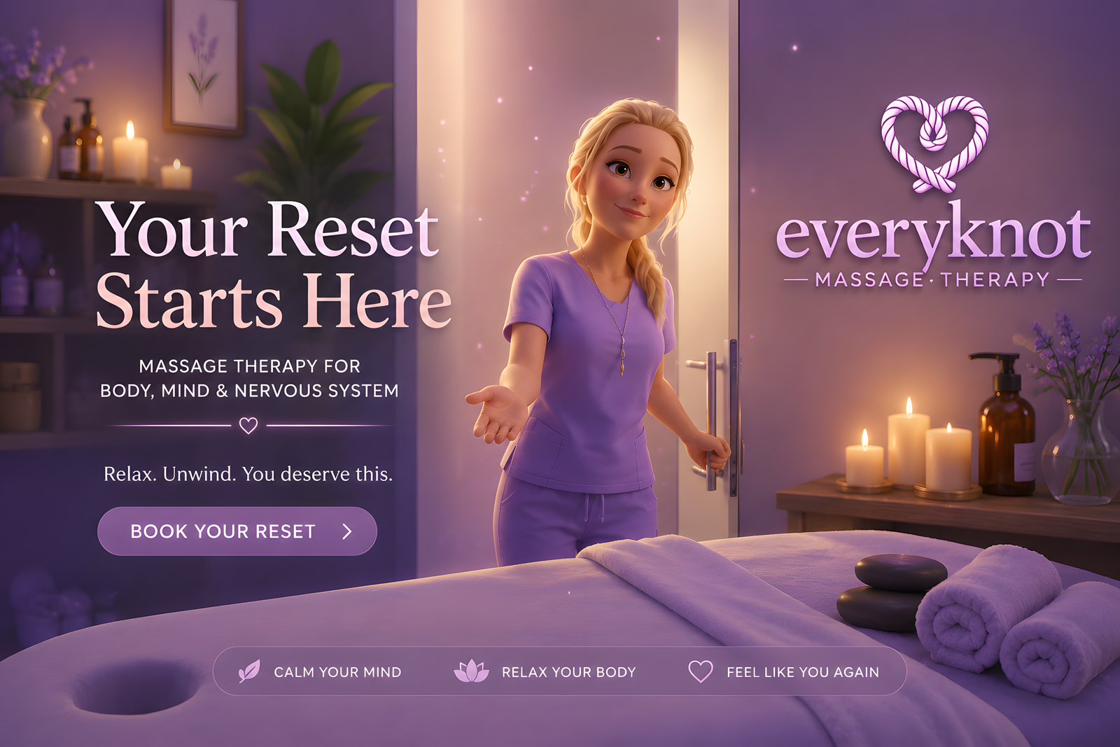 Book your session at EveryKnot Massage